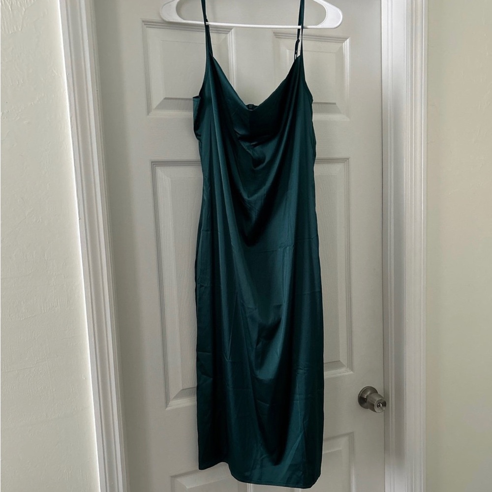 Emerald Green Silk dress